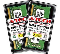 A-Tech Kit de memoria RAM de 16 GB (2x8 GB) para Crucial CT2K8G4SFS824A | DDR4 2400 MHz PC4-19200 1Rx8 1.2V SODIMM 260 pines módulos de memoria sin ECC