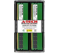 A-Tech Módulos de Memoria RAM de Escritorio de 32 GB (2 x 16 GB) DDR5 4800 MHz UDIMM PC5-38400 CL40 DIMM de 288 Pines 1.1 V