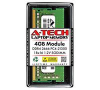 A-Tech Reemplazo de 4 GB de RAM para Synology D4NESO-2666-4G | DDR4 2666 MHz PC4-21300 SODIMM Memoria sin búfer sin ECC Compatible para servidores NAS y NVR