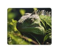 A Thinking Green Iguana - Alfombrilla de mouse de varios tamaños para oficina, estudio y juegos, con fuerte adherencia y superficie gruesa y cómoda
