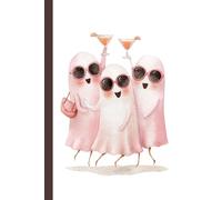 A three pink ghosts: Work Notebook, Funny Office Gift for Women, Coworker, Boss, Secret Santa Gag Gift (Blank Lined Journal)