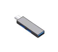 (A-Tipo C A 3USB) Concentrador USB 3 en 1 de alta velocidad USB 3.0 OTG de 3 puertos USB C, adaptador