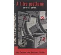 À Titre Posthume... (ebook)