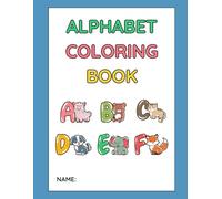 A to Z Animal Alphabet Colouring Book for Kids