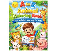A to Z Animal Colouring book: Fun alphabet learning for kids