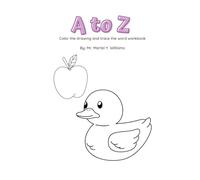 A to Z Color and Trace Children's Workbook