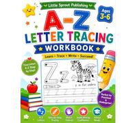 A to Z Letter Tracing Workbook: Trace, Color, Find, and Draw Letters: A Fun A to Z Letter Tracing, Coloring, Finding, and Drawing Practice Book for Preschool, Kindergarten, and Ages 3-6