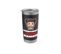 A todo el mundo le encanta el ramen, divertidos fideos japoneses, comida para niñas Vaso térmico de acero inoxidable de doble pared