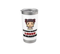A todo el mundo le encanta el ramen, divertidos fideos japoneses, comida para niñas Vaso térmico de acero inoxidable de doble pared