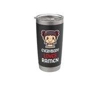 A todo el mundo le encanta el ramen, divertidos fideos japoneses, comida para niñas Vaso térmico de acero inoxidable de doble pared
