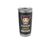 A todo el mundo le encanta el ramen, divertidos fideos japoneses, comida para niñas Vaso térmico de acero inoxidable de doble pared