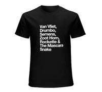A Tribute To Captain Beefheart Magic Band Men's T-Shirt Unisex Black Cotton Print tee Shirts L
