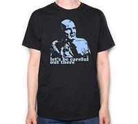 A Tribute to Street Blues T Tshirts Camisetas y Tops Let's Be Careful out There Men tee Black(Small)