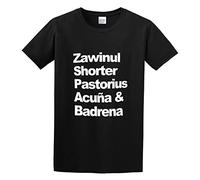 A Tribute To Weather Report Heavy Weather Names Zawinul Jazz Men's T-Shirt Unisex Black Cotton Print tee Shirts M