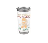 A tu propio yo sé verdadero. Shakespeare en gafas de sol Hamlet Vaso térmico de acero inoxidable de doble pared