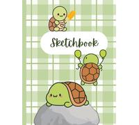 A Turtle's Sketchbook: 100+ blank pages with cute turtles in the corners for journaling, diary, drawing. 6" x 8"