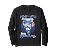 A un chico le gusta correr media maratón Elephant Runner Manga Larga