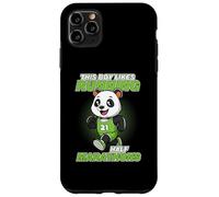 A un chico le gusta correr media maratón Panda Runner Carcasa para iPhone 11 Pro Max