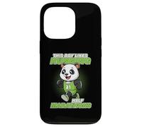 A un chico le gusta correr media maratón Panda Runner Carcasa para iPhone 13 Pro
