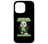 A un chico le gusta correr media maratón Panda Runner Carcasa para iPhone 14 Pro Max