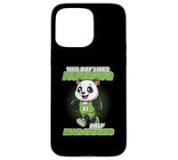 A un chico le gusta correr media maratón Panda Runner Carcasa para iPhone 15 Pro Max