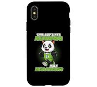 A un chico le gusta correr media maratón Panda Runner Carcasa para iPhone X/XS
