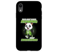 A un chico le gusta correr media maratón Panda Runner Carcasa para iPhone XR