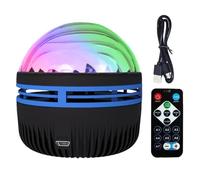 A-urora - Proyector de ondas de agua, proyector de estrellas LED, luz nocturna, proyector de luces del norte, proyector de ondas nebulosas y estrellas con 14 efectos de luz, proyector de control