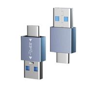 a USB Adaptador | USB C Macho a USB Hembra Tipo C a A convertidor | 3.0 Puertos 3.0, Lector de Tarjetas de Memoria Tarjetas de Memoria, Compatible con Dispositivos Tipo C para el Trabajo y d