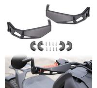 A & UTV Pro Manillares de Aluminio Protector de paramanos Compatible con Can Am Ryker, reemplazar OEM # 219400998, Negro, 2 Piezas