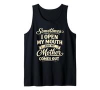 A Veces abro la Boca, Chiste Divertido y sarcástico sobre mi Hija Camiseta sin Mangas
