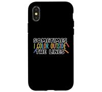 A veces coloreo fuera de las líneas Carcasa para iPhone X/XS