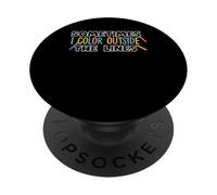 A veces coloreo fuera de las líneas PopSockets PopGrip Adhesivo