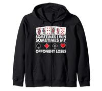 A Veces gano a Veces mi oponente Pierde Sudadera con Capucha