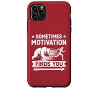 A Veces la motivación te Encuentra Divertido Correr Motivacional Carcasa para iPhone 11 Pro MAX