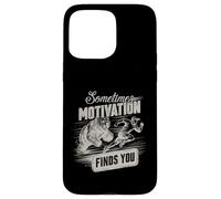 A Veces la motivación te Encuentra Divertido Correr Motivacional Carcasa para iPhone 15 Pro MAX