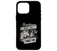 A Veces la motivación te Encuentra Divertido Correr Motivacional Carcasa para iPhone 16 Pro MAX