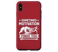 A Veces la motivación te Encuentra Divertido Correr Motivacional Carcasa para iPhone XS MAX