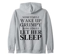 A Veces me Despierto gruñón A Veces la dejo Dormir Gracioso Sudadera con Capucha