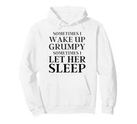 A Veces me Despierto gruñón A Veces la dejo Dormir Gracioso Sudadera con Capucha