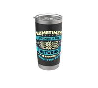 A veces me pregunto si Ingeniero de redes experto en ciberseguridad Vaso térmico de acero inoxidable de doble pared