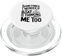 A Veces me pregunto si mi Barco también Piensa en mí PopSockets PopGrip para MagSafe