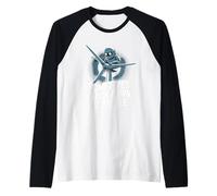 A veces miro hacia abajo a la gente Técnico de turbina eólica Camiseta Manga Raglan
