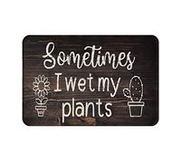 A Veces Mojo Mis Plantas Estante Independiente Divertido Alfombrilla De Baño Plegable Alfombra Baño Resistente Felpudos Entrada para Ducha Exterior Interior 40X60Cm