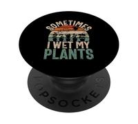 A Veces Mojo mis Plantas Jardinería Jardinería Plantación Retro PopSockets PopGrip Adhesivo