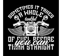 A veces necesitas un tanque lleno de gasolina para pensar con claridad. Calcomanías de vinilo para murales y paredes 42x43.8cm No se cae Blanco