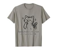 A Veces no es Nuestro Turno de Hablar: Shushing Cat Camiseta
