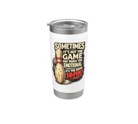A veces no juego te hace emocional divertido bolos Vaso térmico de acero inoxidable de doble pared