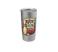 A veces no juego te hace emocional divertido bolos Vaso térmico de acero inoxidable de doble pared