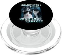 A Veces pienso, Pero Luego me olvido del Divertido Pirata de Memes de Gatos PopSockets PopGrip para MagSafe